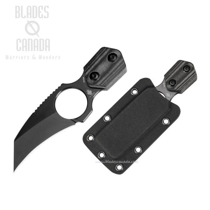 Kizer Variable Claw Fixed Blade Knife, 154CM Black, Micarta Black, 1056C1 (image for) Kizer Variable Claw Fixed Blade Knife, 154CM Black, Micarta Black, 1056C1