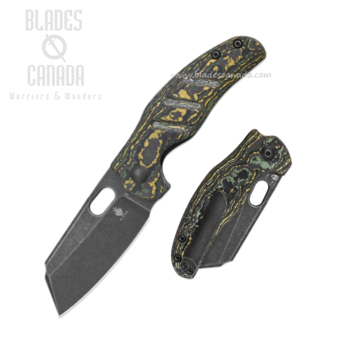 Kizer C01C Mini Sheepdog Folding Knife, 20CV, Fatcarbon Handle, 3488A7 (image for) Kizer C01C Mini Sheepdog Folding Knife, 20CV, Fatcarbon Handle, 3488A7