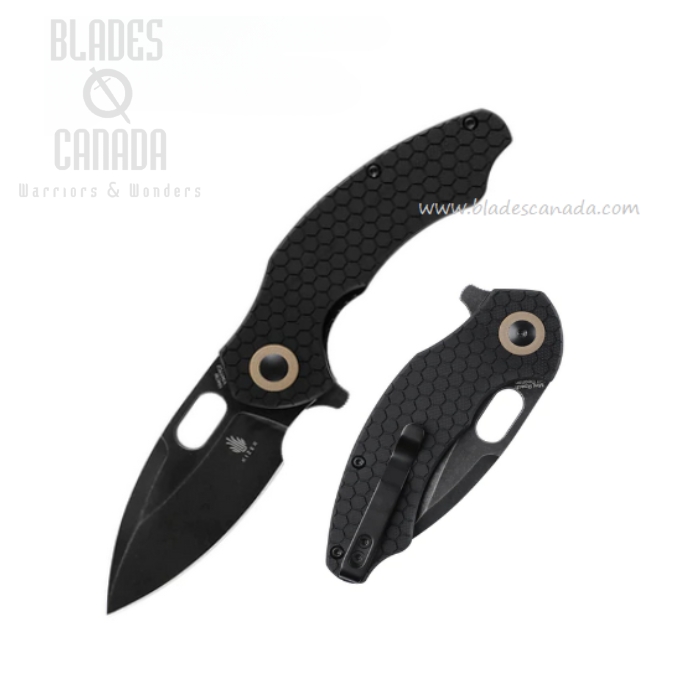 Kizer Mini Roach Flipper Folding Knife, 154CM Black SW, G10 Black, V3477C2 (image for) Kizer Mini Roach Flipper Folding Knife, 154CM Black SW, G10 Black, V3477C2