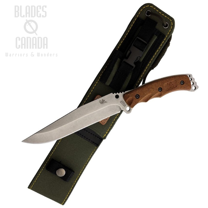 Linton Cutlery Fixed Blade Knife, Stainless SW, Brown Handle, L95051