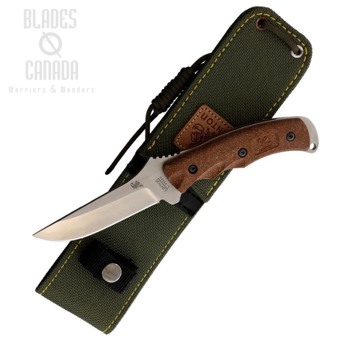 Linton Cutlery Fixed Blade Knife, Stainless SW, Brown Handle, L95053