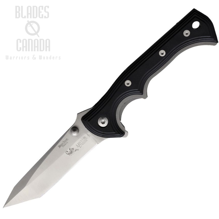 Linton Cutlery Folding Knife, Stainless Satin, Nylon Black Handle, L95056