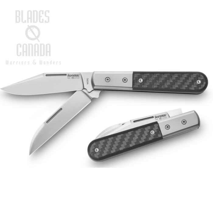 Lion Steel Barlow Warhorse Slipjoint Knife, M390, Carbon Fiber, CK0122CF