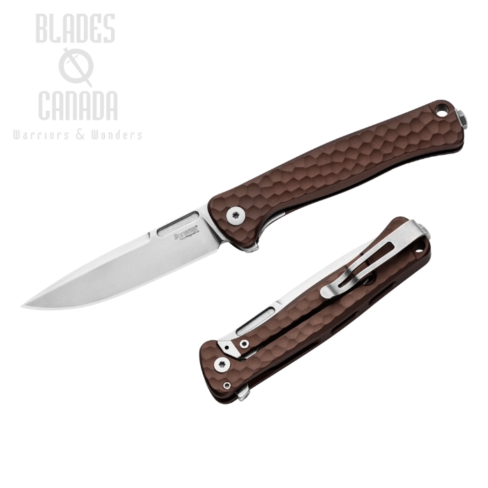 Lion Steel Emmet Flipper Framelock Knife, MagnaCut Stonewash, Aluminium Earth, EM01A ES (image for) Lion Steel Emmet Flipper Framelock Knife, MagnaCut Stonewash, Aluminium Earth, EM01A ES