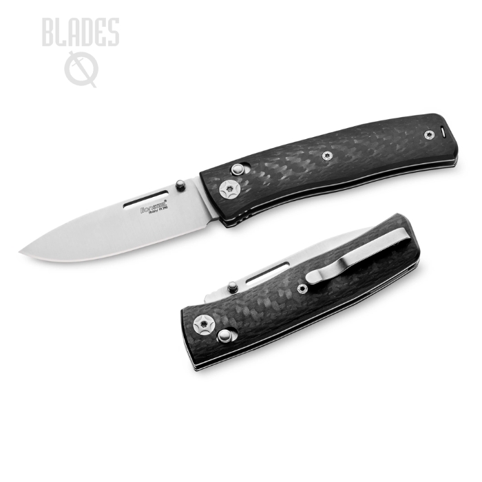 Lion Steel Nini Crossbar Lock Folding Knife, M390 Satin, Carbon Fiber, NN1 CF (image for) Lion Steel Nini Crossbar Lock Folding Knife, M390 Satin, Carbon Fiber, NN1 CF