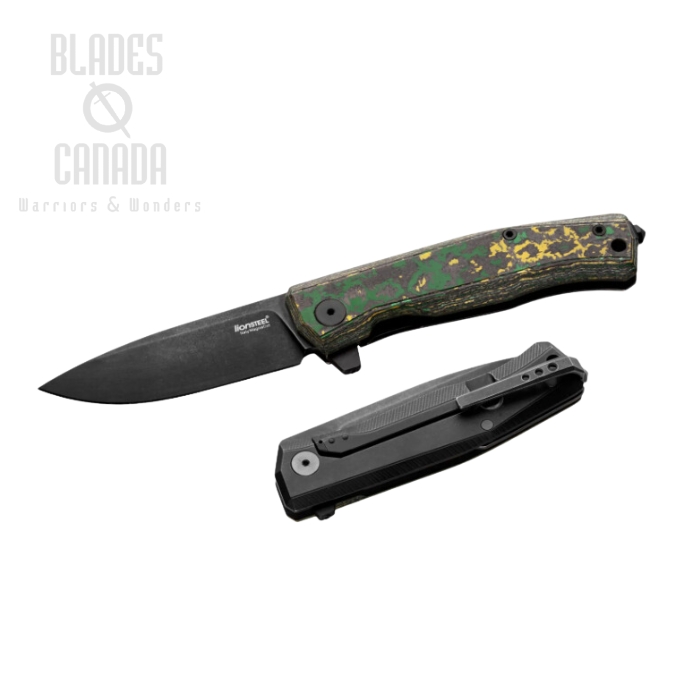 Lion Steel Myto Flipper Framelock Knife, Magnacut, Toxic Stone Fat Carbon Fiber, MT01MCTS