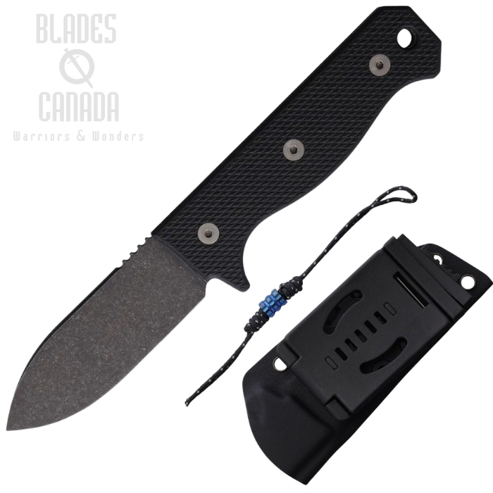 Maratac R4A Fixed Blade Knife, D2 Black SW, G10 Black, Kydex Sheath, MAR121 Maratac R4A Fixed Blade Knife, D2 Black SW, G10 Black, Kydex Sheath, MAR121