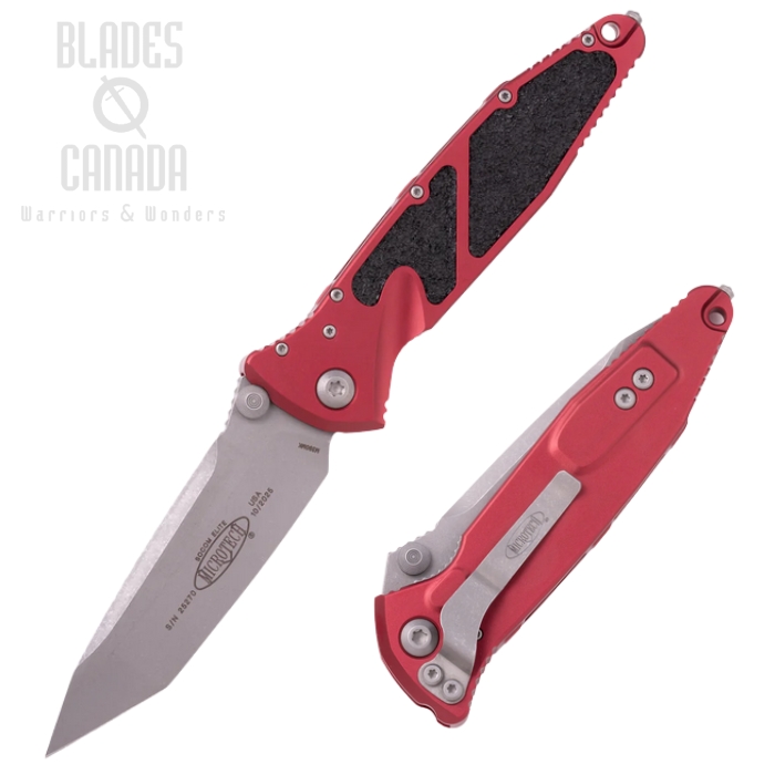 Microtech Socom Elite T/E-M Folding Knife, M390 Apocalyptic, Aluminum Merlot, 161-10APMR Microtech Socom Elite T/E-M Folding Knife, M390 Apocalyptic, Aluminum Merlot, 161-10APMR