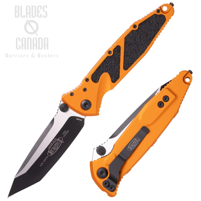 Microtech Socom Elite T/E Folding Knife, M390 Two-Tone, Aluminum Tangerine, 161-1OT (image for) Microtech Socom Elite T/E Folding Knife, M390 Two-Tone, Aluminum Tangerine, 161-1OT
