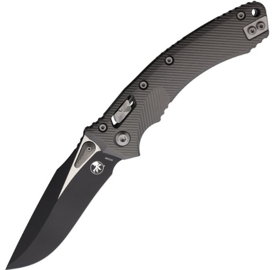 Microtech S/E Ram-Lok SE Folding Knife, M390 Steel, Fluted Aluminum Handle, 137RL-1FLNC