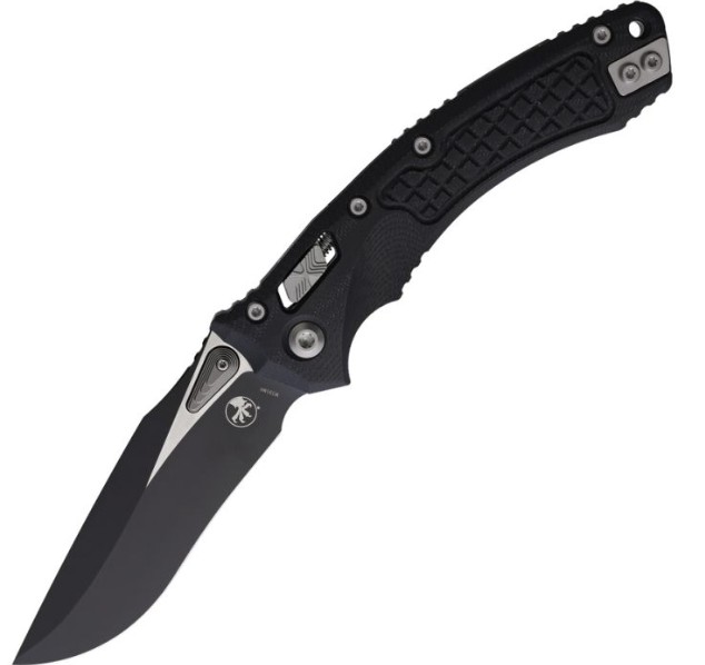 Microtech Amphibian S/E Ram-Lok Folding Knife, M390 Steel, Frag Pattern G10, 137RL-1FRGTBK