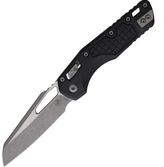 Microtech MSI Ram-Lok AP Folding Knife, M390 Steel, Frag Pattern G10, 210-10APFRGTBK