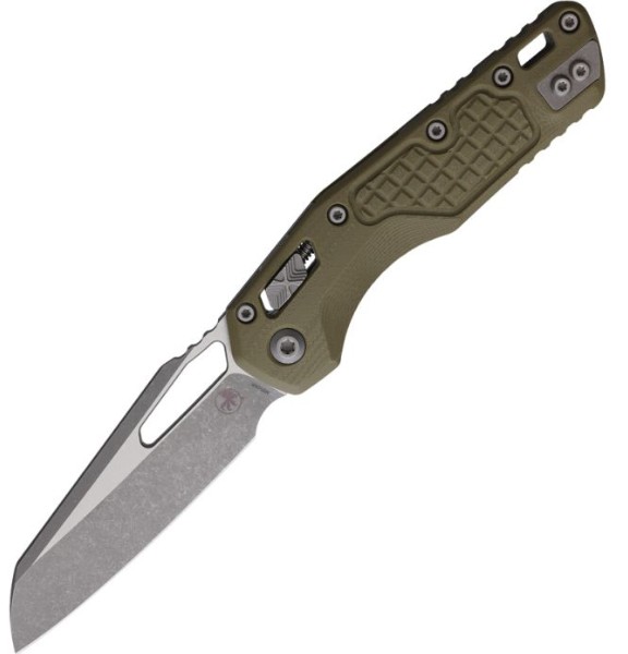 Microtech MSI Ram-Lok Folding Knife, M390 Steel, Frag Pattern G10, 210-10APFRGTOD