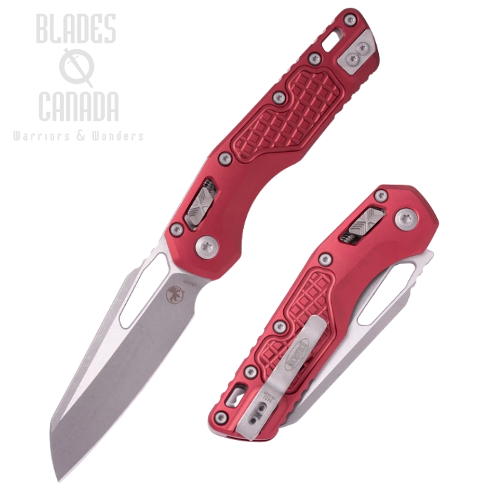 Microtech MSI S/E Ram Lok Folding Knife, M390MK Apocalyptic, Aluminum Merlot, 210-10APFRMR Microtech MSI S/E Ram Lok Folding Knife, M390MK Apocalyptic, Aluminum Merlot, 210-10APFRMR