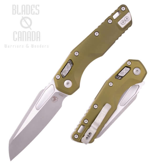 Microtech MSI S/E Ram Lok Folding Knife, M390 Apocalyptic, Aluminum OD Green, 210-10APOD Microtech MSI S/E Ram Lok Folding Knife, M390 Apocalyptic, Aluminum OD Green, 210-10APOD
