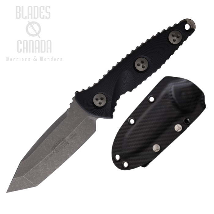Microtech Socom Alpha Mini T/E AP Fixed Blade Knife, M390, G10 Black, 114M10AP (image for) Microtech Socom Alpha Mini T/E AP Fixed Blade Knife, M390, G10 Black, 114M10AP