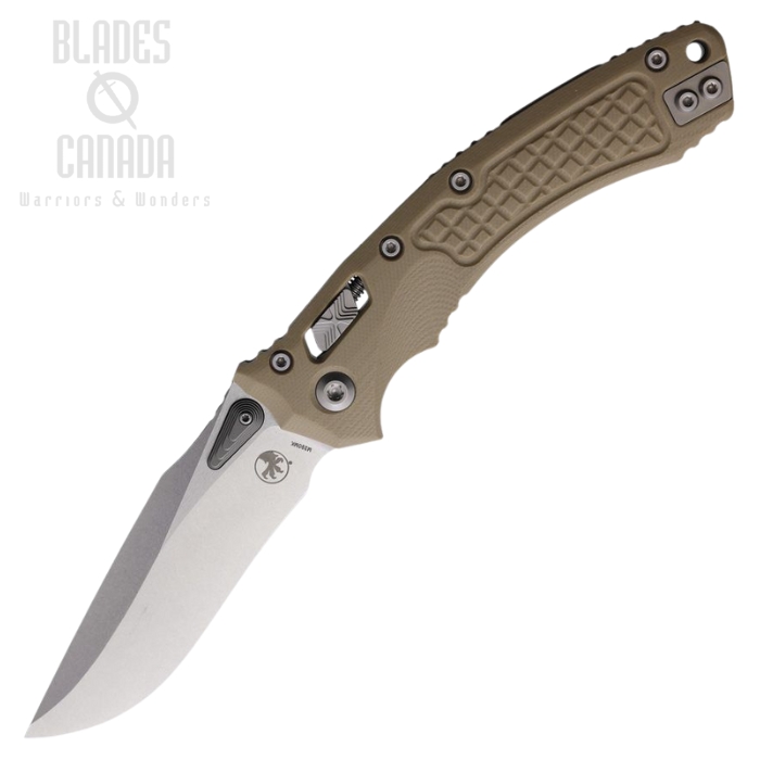 Microtech Amphibian S/E Ram-Lok Folding Knife, M390MK SW, G10 Tan, 137RL-10FRGTTA