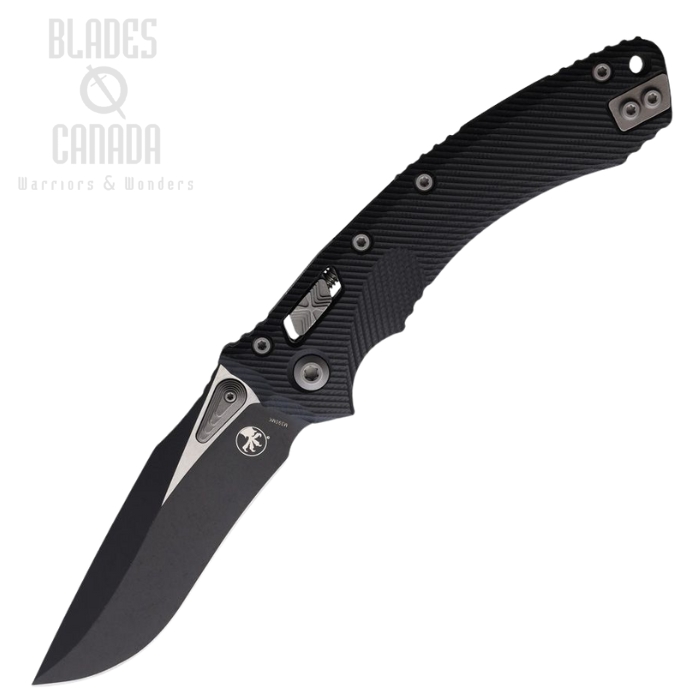 Microtech Amphibian S/E Ram-Lok Folding Knife, M390 Black Apocalyptic, G10 Black, 137RL-1APFLGTBK