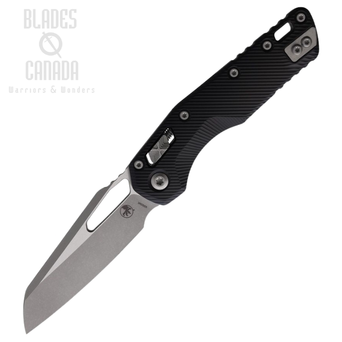 Microtech MSI Ram-Lok Folding Knife, M390MK Apocalyptic, Aluminum Black, 210-10APFL