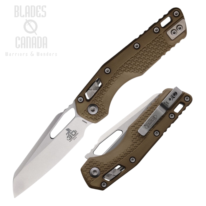 Microtech MSI S/E Ram-Lok Folding Knife, 30th Anniversary, M390MK SW, Tri Grip Dark Earth, 210T-10PMDE30