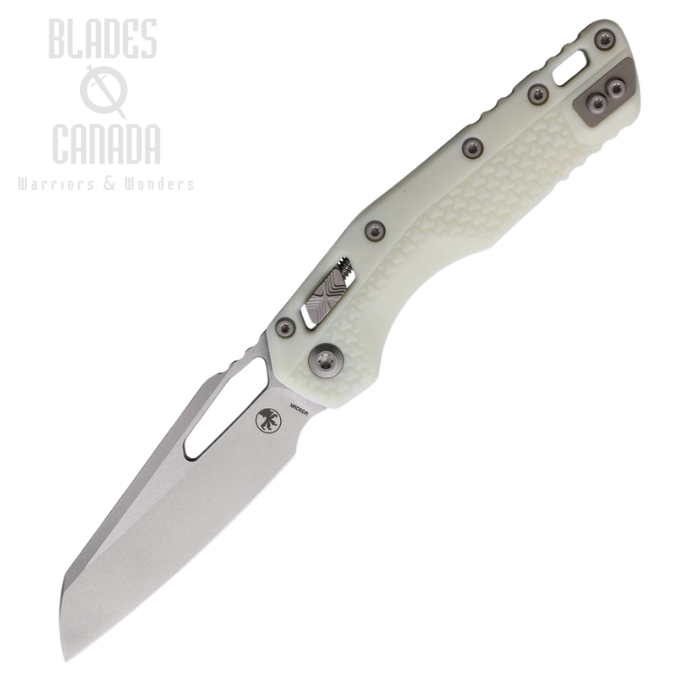 Microtech MSI S/E Ram-Lok Folding Knife, M390MK SW, Tri Grip White Handle, MCT210T10PMWH