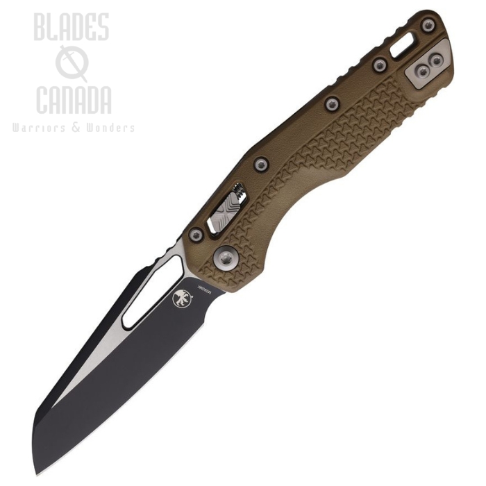 Microtech MSI S/E Ram-Lok Folding Knife, M390MK Two-Tone, Tri Grip Dark Earth, MCT210T1PMDE