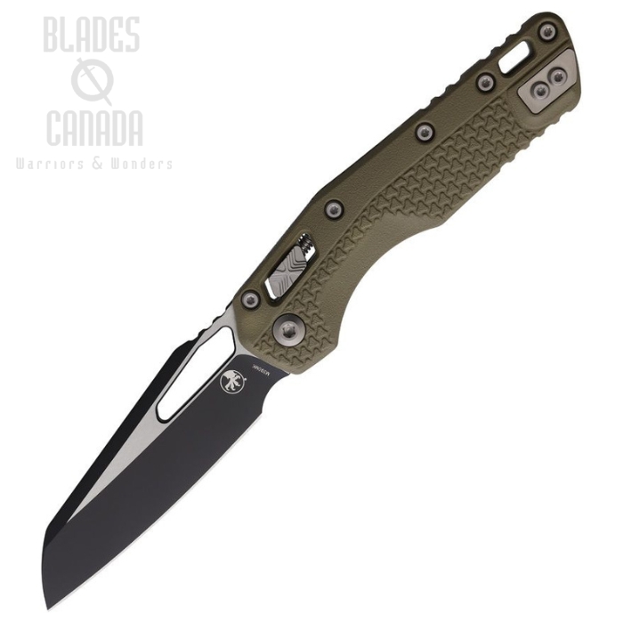 Microtech MSI S/E Ram-Lok Folding Knife, M390MK Two-Tone, Tri Grip OD Green, MCT210T1PMOD