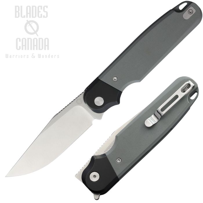 Rapax Buddy Flipper Folding Knife, VG10 Satin, G10 Gray/Stainless, MK003-GRSA (image for) Rapax Buddy Flipper Folding Knife, VG10 Satin, G10 Gray/Stainless, MK003-GRSA