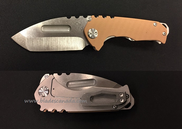 (Discontinued) Medford Praetorian Genesis G Folding Knife, D2 Tanto Tumble, G10/Titanium Tumble - Click Image to Close