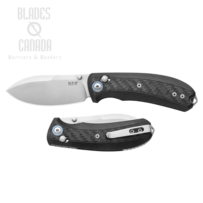 MKM Maniago Bolero Crossbar Lock Folding Knife, S30V Satin, Titanium CF, MK BL-CF (image for) MKM Maniago Bolero Crossbar Lock Folding Knife, S30V Satin, Titanium CF, MK BL-CF