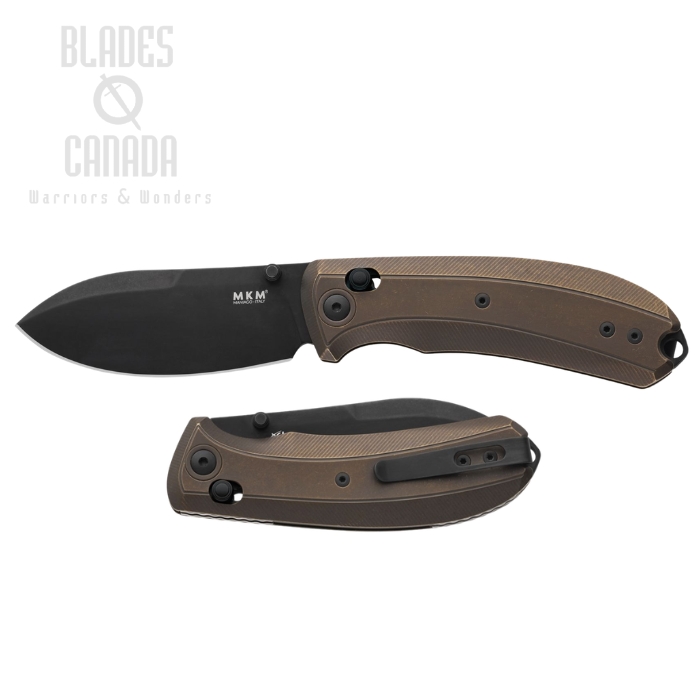 MKM Maniago Bolero Crossbar Lock Folding Knife, S30V Black SW, Titanium Bronze, MK BL-TBRD (image for) MKM Maniago Bolero Crossbar Lock Folding Knife, S30V Black SW, Titanium Bronze, MK BL-TBRD