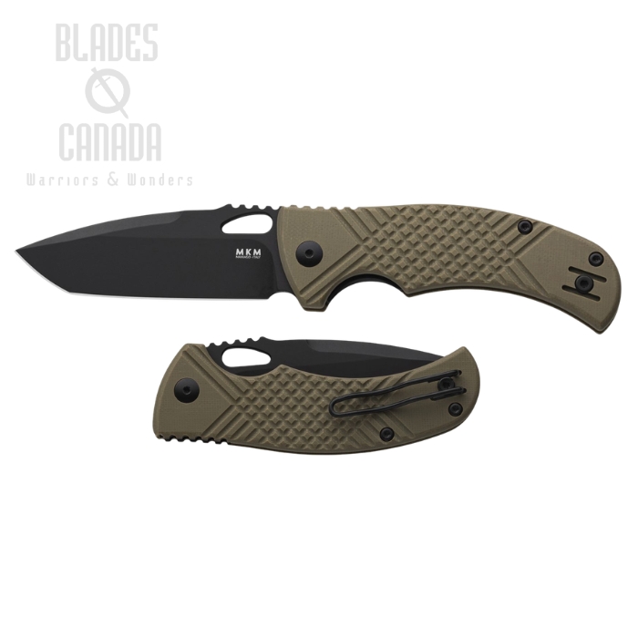 MKM Maniago Ciras Folding Knife, 14C28N Black, G10 OD Green, MK CR-GODB (image for) MKM Maniago Ciras Folding Knife, 14C28N Black, G10 OD Green, MK CR-GODB