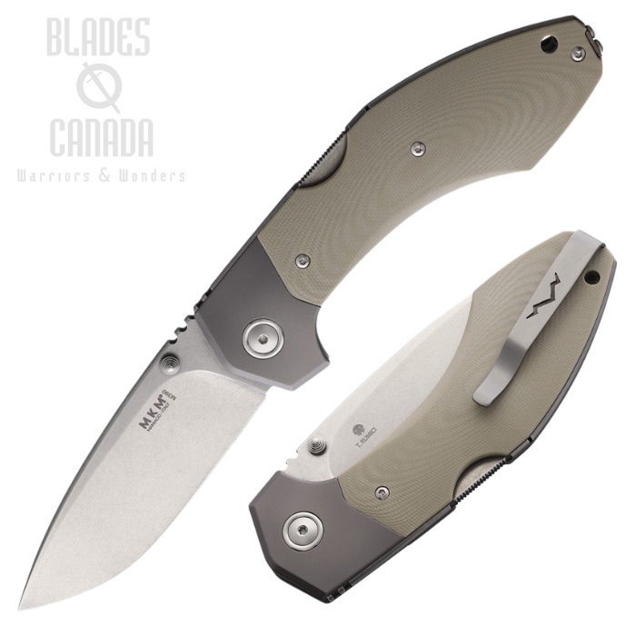 MKM Maniago Hero Lockback Folding Knife, M390 SW, G10 Tan, MKMHRGTTN