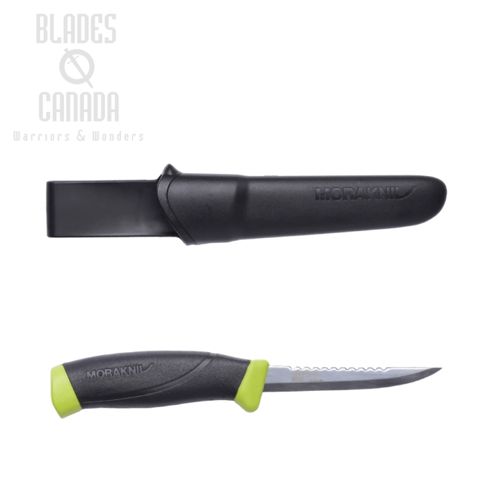 Morakniv Companion Fishing Scaler 098 (S), 12C27 Stainless, TPE Black/Green, Polypropene Sheath, M-12208 (image for) Morakniv Companion Fishing Scaler 098 (S), 12C27 Stainless, TPE Black/Green, Polypropene Sheath, M-12208