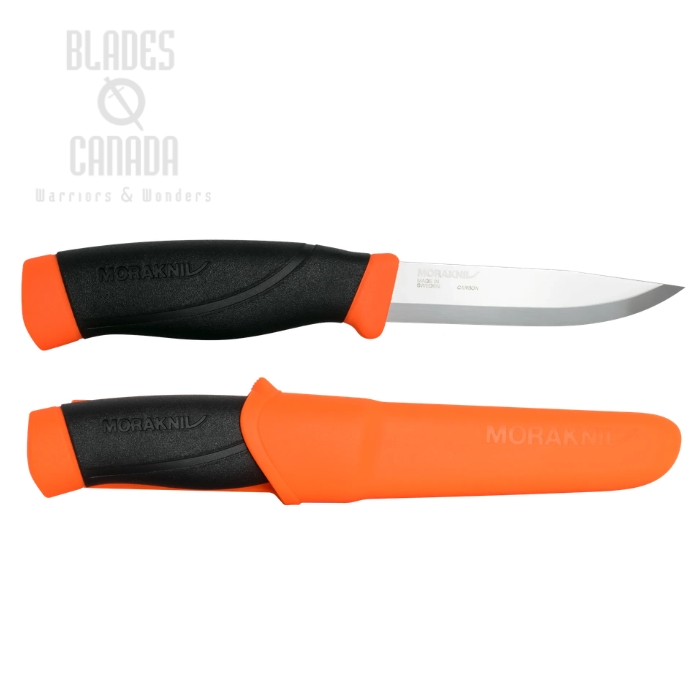 Morakniv Companion HeavyDuty Fixed Blade Knife, Carbon Steel, TPE Hi-Vis Orange, Polypropene Sheath, M-12211 (image for) Morakniv Companion HeavyDuty Fixed Blade Knife, Carbon Steel, TPE Hi-Vis Orange, Polypropene Sheath, M-12211
