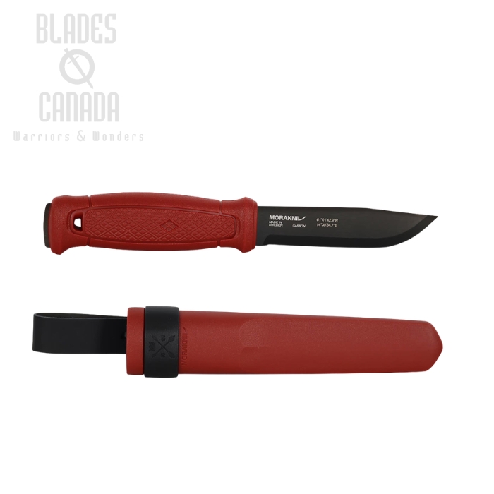 Morakniv Garberg Fixed Blade Knife, C100S Black, Polyamide Dala Red, Polypropene Sheath, M-14274 (image for) Morakniv Garberg Fixed Blade Knife, C100S Black, Polyamide Dala Red, Polypropene Sheath, M-14274