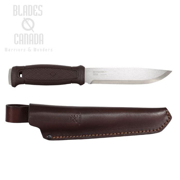 Morakniv Garberg Grand Fixed Blade Knife, 14C28N Stainless, Polyamide Brown, Leather Sheath, M-14641 (image for) Morakniv Garberg Grand Fixed Blade Knife, 14C28N Stainless, Polyamide Brown, Leather Sheath, M-14641