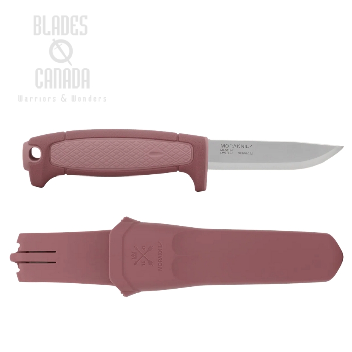 Morakniv Risberg Fixed Blade Knife, 12C27 Stainless, Polypropene Plum, Polypropene Sheath, M-14720 (image for) Morakniv Risberg Fixed Blade Knife, 12C27 Stainless, Polypropene Plum, Polypropene Sheath, M-14720