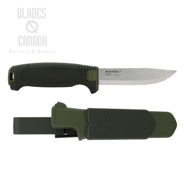 Morakniv Amberg Fixed Blade Knife, 12C27 Stainless, TPE Deep Forest, Polypropene Sheath, M-14549 (image for) Morakniv Amberg Fixed Blade Knife, 12C27 Stainless, TPE Deep Forest, Polypropene Sheath, M-14549