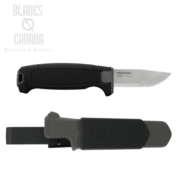 Morakniv Amberg Compact Fixed Blade Knife, 12C27 Stainless, TPE Black Skies, Polypropene Sheath, M-14699 (image for) Morakniv Amberg Compact Fixed Blade Knife, 12C27 Stainless, TPE Black Skies, Polypropene Sheath, M-14699