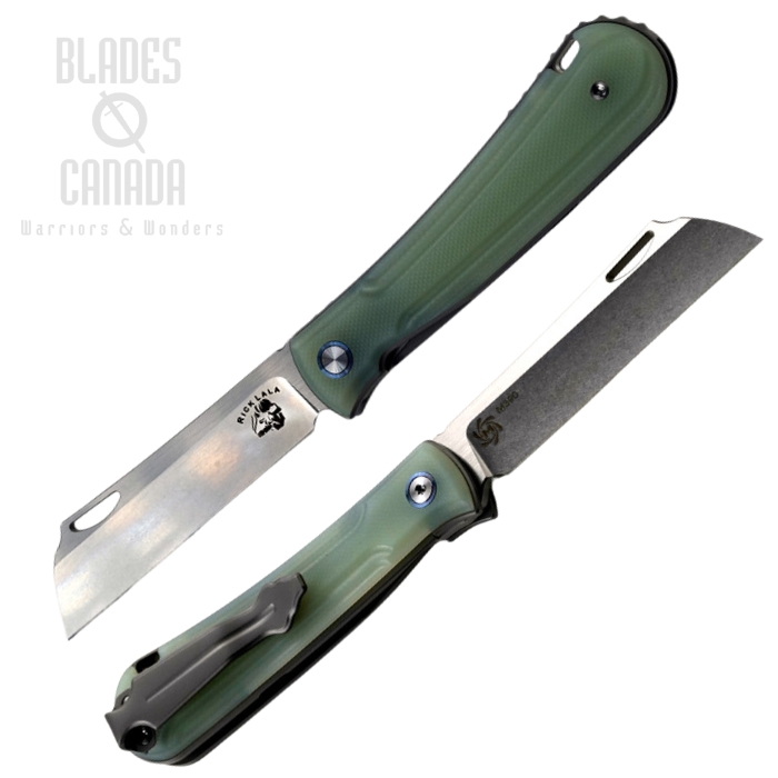 Mechforce Caipira Flipper Folding Knife, M390 SW, G10 Jade/Titanium