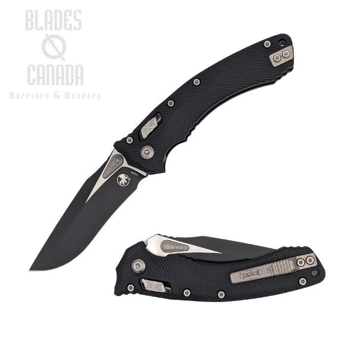 Microtech Amphibian RAM-LOK Folding Knife, M390MK Black, G10 Black, 137RL-1FLGTBK