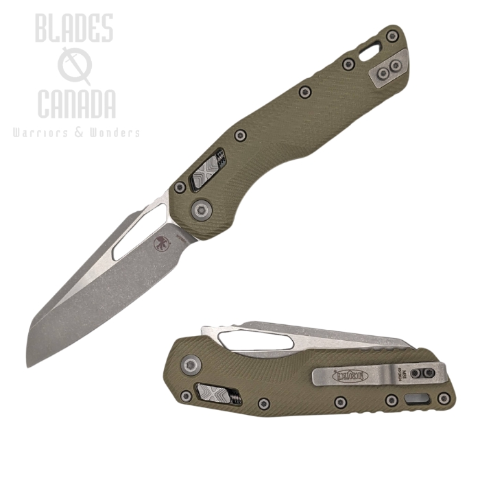 Microtech MSI RAM-LOK Folding Knife, M390MK Apocalyptic, G10 OD Green, 210-10APFLGTOD