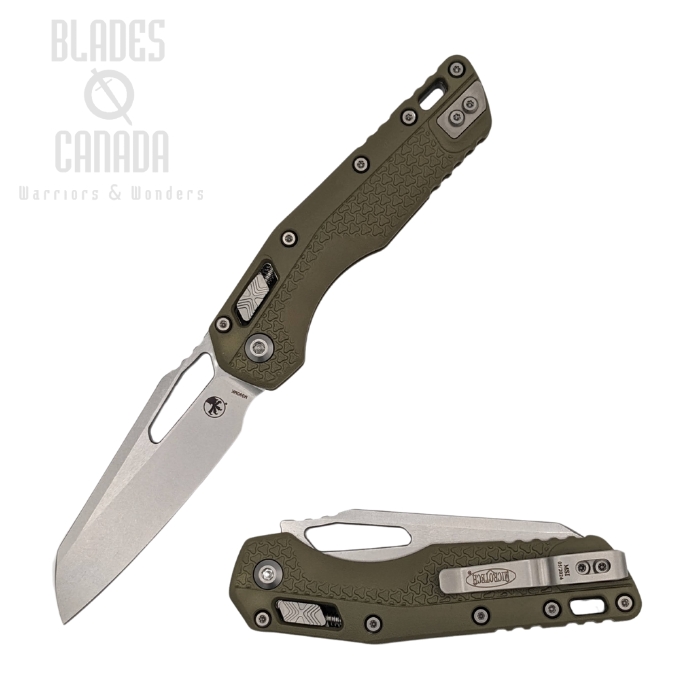 Microtech MSI RAM-LOK Folding Knife, M390MK SW, OD Green Handle, 210T-10PMOD