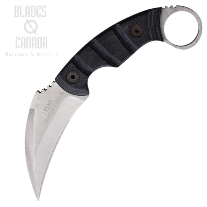 OKC Ranger Knives Fixed Blade Karambit, Ltd Edition, Carbon, Black Wood, RN9467