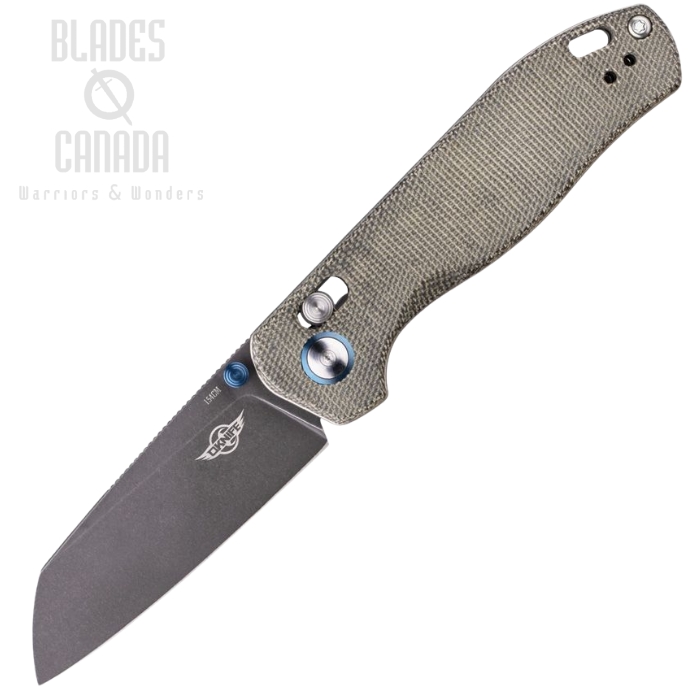 Oknife Rubato 2 Rail Lock Folding Knife, 154CM Black SW, Micarta Green, RUBATO2ODGMT Oknife Rubato 2 Rail Lock Folding Knife, 154CM Black SW, Micarta Green, RUBATO2ODGMT