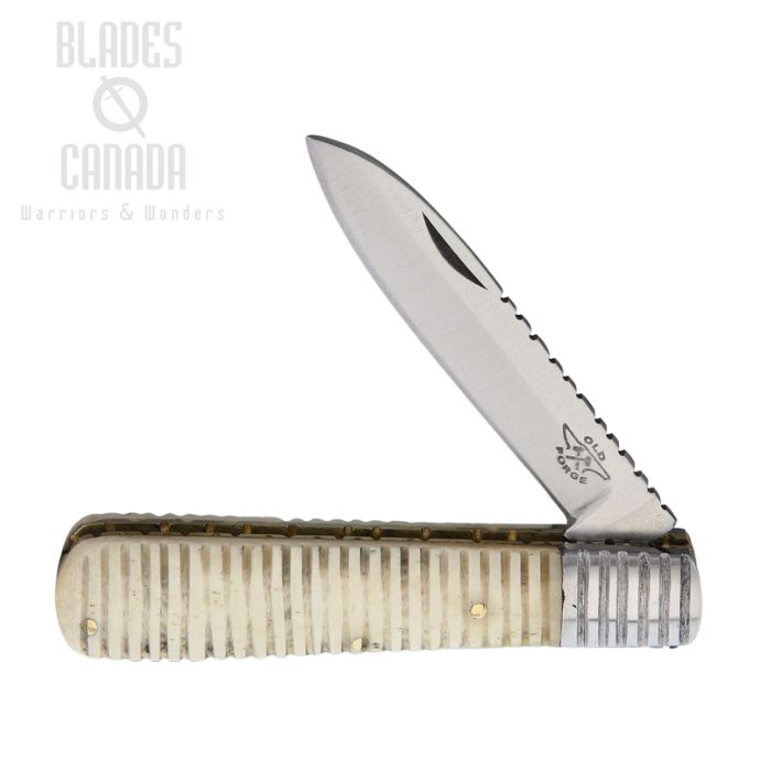 Old Forge Barlow Slipjoint Folding Knife, Stainless, Bone White, OF006