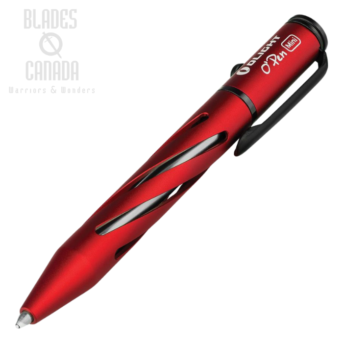Olight O'Pen Mini Portable Ballpoint Pen, Aluminum Red, OLTMINIRD