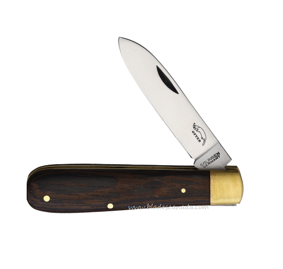 Otter-messer Brass Small Mercator Straight Folding Carbon Steel Knife 10701  for sale online