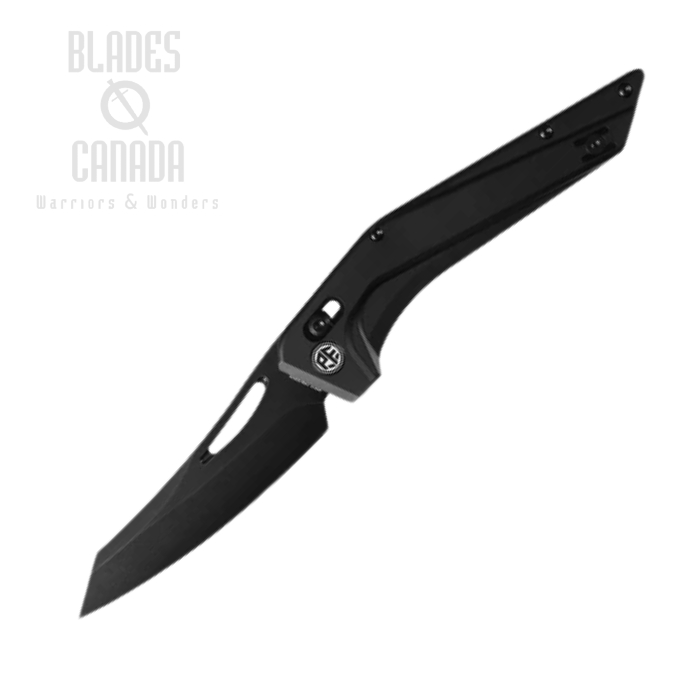 Petrified Fish Frigate Crossbar Lock Folding Knife, CPM S35VN Black SW, Aluminum Black, PFP15BDADW (image for) Petrified Fish Frigate Crossbar Lock Folding Knife, CPM S35VN Black SW, Aluminum Black, PFP15BDADW